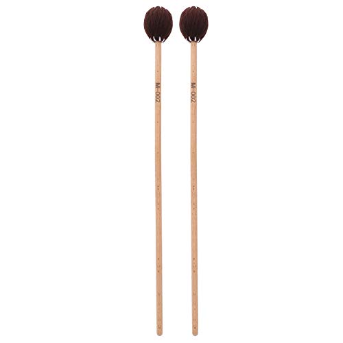 Dilwe 1 Paar runder Kopf Marimba Stick Mallets Buche Xylophon Griff Percussion Sticks Instrumente Zubeh?r(Kaffee), Spielzubeh?rPercussion Instrument PartsPercussion-Zubehör von Dilwe
