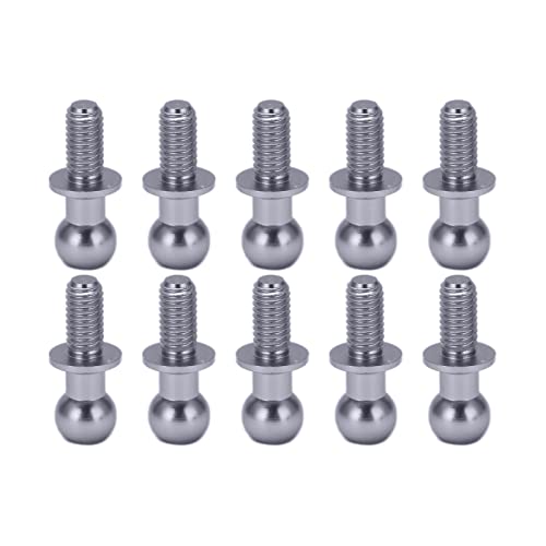 Dilwe 10 Stück RC Aluminiumlegierung Kugelkopfverbindung Spurstange Kugelkopfschraube Verbindungsstange Stoßdämpferende Kompatibel mit TT01 TT02 RC Kugelkopfverbindungsstange RC Dilwe 10 Stück RC Aluminiumlegierung Kugelkopfverbindung Spurstange Kugelkopfschraube Verbindungsstange Stoßdämpferende Kompatibel mit TT01 TT02 RC Kugelkopfverbindungsstange RC von Dilwe