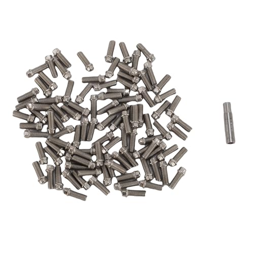 Dilwe 100 Pcs RC -Auto M3 -Sechskantschraube, Legierung RC M3 Außen Sechskantschraube mit Schraubendreher von Dilwe