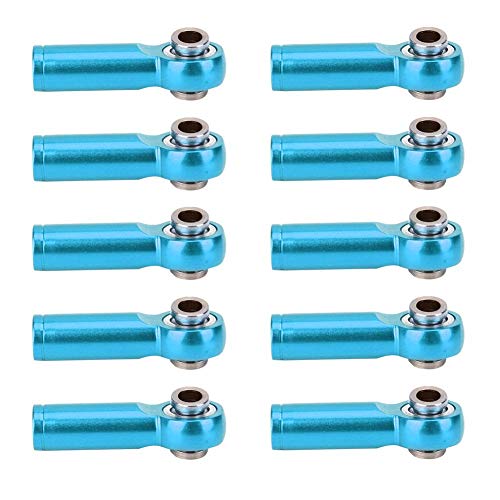 Dilwe 10PCS Kugelkopfhalter aus Aluminiumlegierung Kugelgelenk Endgelenk für 1/10 RC Auto, LKW, Wagenmodell(Blau) von Dilwe