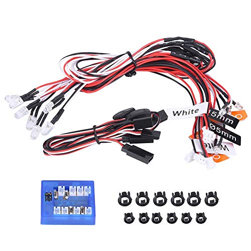12-LED Auto Licht, Montieren Beleuchtung System Kit Simulation Blinklichter für 1/10 RC Auto / LKW / Crawler 12-LED Auto Licht, Montieren Beleuchtung System Kit Simulation Blinklichter für 1/10 RC Auto / LKW / Crawler von Dilwe