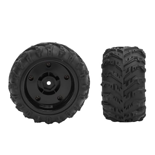 Dilwe 2 PCs 1/16 RC - und Reifen, Gummi -RC -Auto Reifen Absorbieren Vibrationen, 85 Mm RC -LKW -Reifen für HBX, MJX, SCY von Dilwe