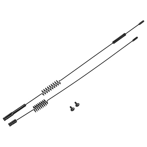 2 Stücke RC Antenne, Schwarz Metall Dekoration Zubehörteile Simulation Antenne für TRX-4 RC Crawler Auto von Dilwe