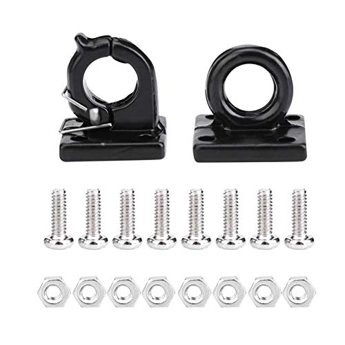 Dilwe 2 Stücke Simulation Anhänger Abschleppschloss Schäkel Halterung Set für Axial SCX10 CC01 D90 D110 TF2 RC Auto Dilwe 2 Stücke Simulation Anhänger Abschleppschloss Schäkel Halterung Set für Axial SCX10 CC01 D90 D110 TF2 RC Auto von Dilwe