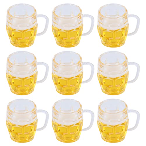 Dilwe 20 Stück Puppenhaus-Mini-Bierbecher, Harz-Bierkrug-Modell, Realistisches Bierglas-Modell für Mini-DIY-Bastelzubehör Dilwe 20 Stück Puppenhaus-Mini-Bierbecher, Harz-Bierkrug-Modell, Realistisches Bierglas-Modell für Mini-DIY-Bastelzubehör von Dilwe