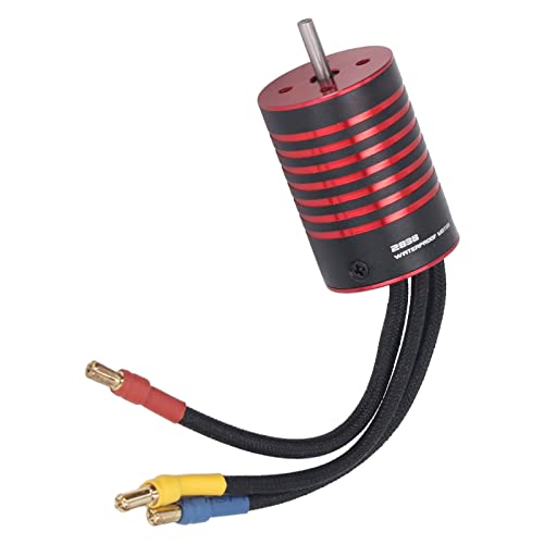 Dilwe 2838 Bürstenloser Motorsatz, 35A ESC-Programmierkarte, Wasserdichter Elektrischer Bürstenloser Gleichstrommotorsatz für 1/14 1/16 RC-Auto (5800 kV) Karosserie-Zubehör von Dilwe
