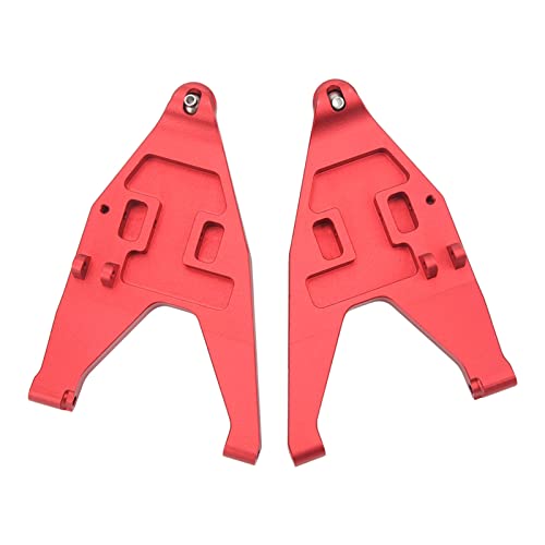 Dilwe 2pcs Front Lower Suspension Arm Pull Rod Link, CNC-Bearbeitung RC Retrofit Upgrade-Teile für UDR 1/7 RC Car(Rot) von Dilwe