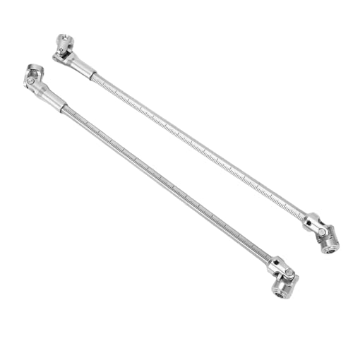 Dilwe 2pcs RC Crawler -Antriebswelle, Edelstahl -RC -Antriebs -Achsen -Fugenantrieb für 1/10 LCG (Silver) von Dilwe