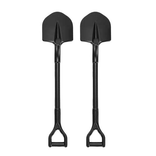 Dilwe 2pcs RC -Schaufel, Simulation Metallschaufeldekor für 1/10 RC Crawler Decoration Accessoires (Black) von Dilwe
