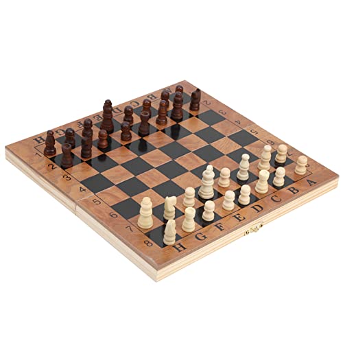 Dilwe 3 in 1 Tragbare Holzschachbrettschach -Set, Geeignet für und Erwachsene, Lustige Gehirnübung Dilwe 3 in 1 Tragbare Holzschachbrettschach -Set, Geeignet für und Erwachsene, Lustige Gehirnübung von Dilwe