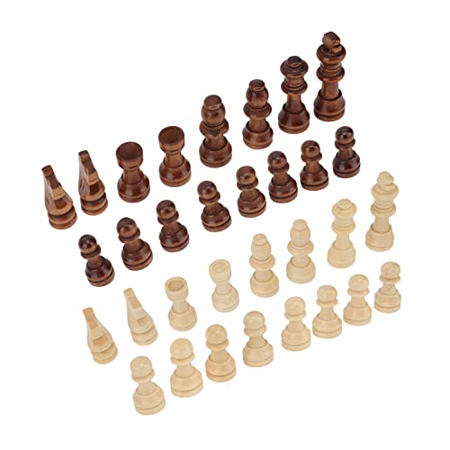 Dilwe 32 PCs Schachstücke Schachspiel -Figur -Stücke Kratzen Resistent für Fachkräfte und Anfänger Dilwe 32 PCs Schachstücke Schachspiel -Figur -Stücke Kratzen Resistent für Fachkräfte und Anfänger von Dilwe