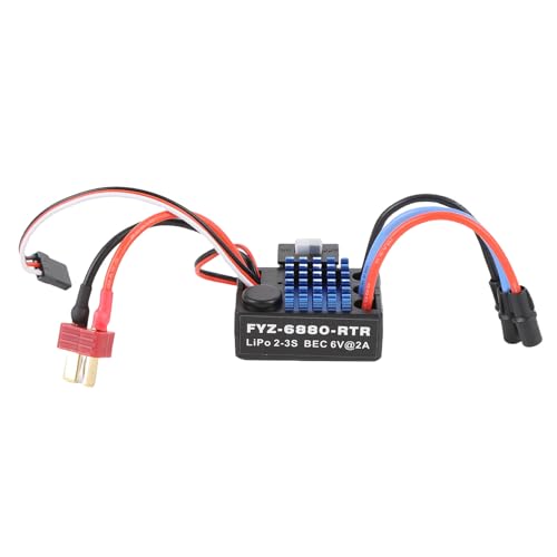 Dilwe 35A RC ESC, Fernbedienungshubschrauber Integrated Bürstenloser Geschwindigkeitsregler für 1/18 1/16 RC -Autos Boote von Dilwe
