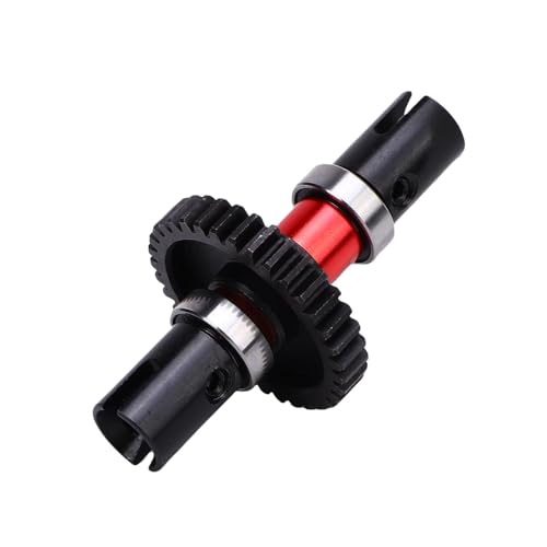 Dilwe 35T Center Differential Locker Gear Diff Spool Aluminiumlegierung Ersatz für 1/7 6S Infraction Typhon mit Gerader Achsbaugruppe (Rot) von Dilwe