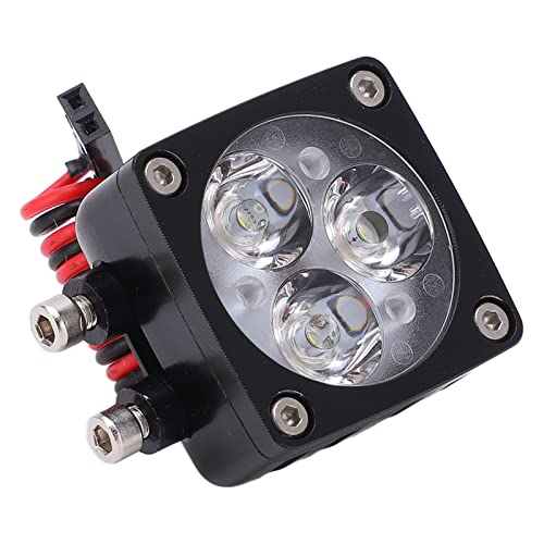 Dilwe 3LED (einzeln) RC Modellauto Universal LED Scheinwerfer RC Crawler Armaturen für 1/8 1/6 RC Auto, 5V-13V (2 Stück) von Dilwe