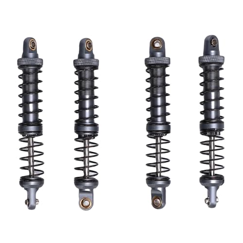 Dilwe 4 Packung 90 Mm RC -Auto -Stoßdämpfer, RC -Dämpfer -Federung mit 8 Ersatzfedern für Crawler -Off -Straßenfahrzeuge (Ti-Farbe) von Dilwe