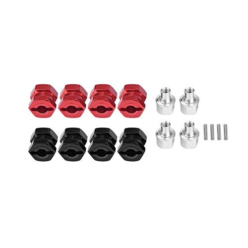 4 Stücke RC Auto Radnabe Adapter, RC Rad Hex Hub Metall Adapter für Hsp Redcat Fernbedienung Crawler Upgrade Teil(12 mm) von Dilwe