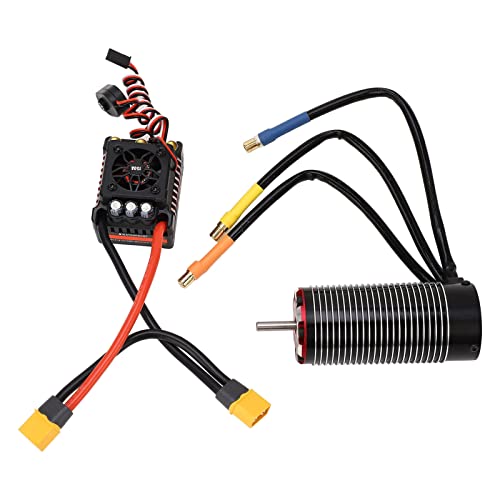 Dilwe 4092 1450KV Bürstenloser Motor,1/7 1/8 Maßstab Motor mit 150A Esc, Bürstenloser Motor und Esc Combo von Dilwe