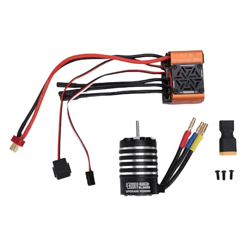 Dilwe 4300 KV Bürstenloser Motor mit 60A ESC -Kombination, 3,175 Mm Welle High Torsion für 1/10 1/12 RC -Autokaltransporter Dilwe 4300 KV Bürstenloser Motor mit 60A ESC -Kombination, 3,175 Mm Welle High Torsion für 1/10 1/12 RC -Autokaltransporter von Dilwe
