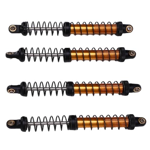 Dilwe 4PCS 1/10 RC -Stoßdämpfer, Legier -RC -Federungskit mit 8 Ersatzfedern 120 Mm für eine Verbesserte Stabilität (Gold) von Dilwe