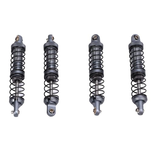 Dilwe 4PCS RC Crawler -Stoßdämpfer, Legierungsmetall -Stoßdämpfer mit Doppelabschnitt Feder für 1/10 RC -Auto -Off -Road -Crawler 1/10 Skala (Ti-Farbe) von Dilwe