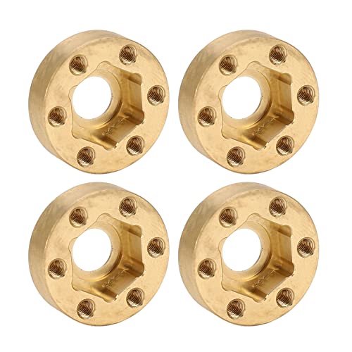 Dilwe 4PCS RC Rad-Hex-Naben-Adapter, 1,9 2,2 in Rostsicheren Messing-Rad Gewichten, RC-Modell Teile für RC Crawler (9 mm) Sonstiges Zubehör von Dilwe