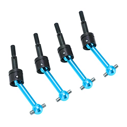 4pcs RC Car CVD Antriebswelle, 70mm Aluminiumlegierung Antriebswelle CVD für Tamiya TT02 1/10 RC Car(Blau) von Dilwe