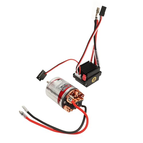 Dilwe 540 Gebürsteten Motor mit 320A ESC -Combo -Set, Geeignet für RC CAR 7,4 V, Hohe Genauigkeit Gebürsteten Motor -ESC -Kit für Hobby -RC -Autos (17T) von Dilwe