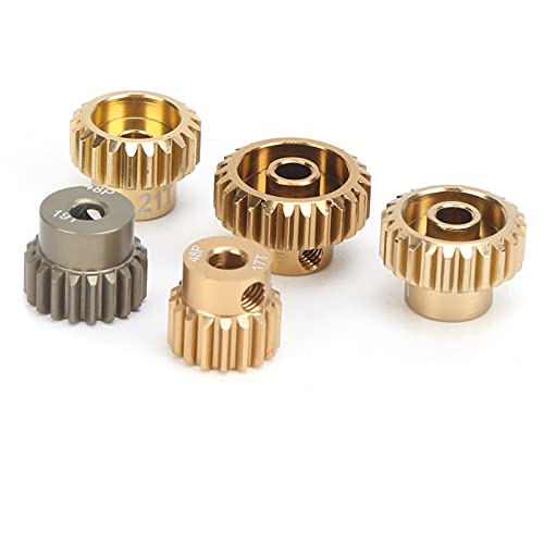 5PCS RC Motor Ritzel Set, 48P 17T | 19T | 21T | 23T | 25T Mini Zahnrad Kit 7075 Alu Ritzel Satz Motorgetriebe Kit für 1/10 RC Auto 5PCS RC Motor Ritzel Set, 48P 17T | 19T | 21T | 23T | 25T Mini Zahnrad Kit 7075 Alu Ritzel Satz Motorgetriebe Kit für 1/10 RC Auto von Dilwe