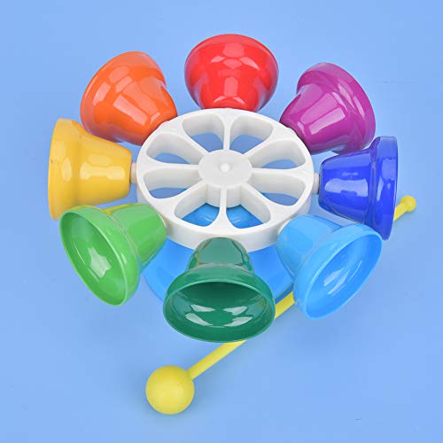 Dilwe 8 Ton Color Children's Musical Handglocken Zum Unterhaltsamen Lernprozess C Dur für Kinder Musikspielzeug Dilwe 8 Ton Color Children's Musical Handglocken Zum Unterhaltsamen Lernprozess C Dur für Kinder Musikspielzeug von Dilwe
