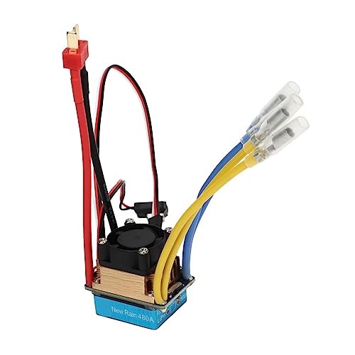 Dilwe 80A/480A Gebürsteter Regler, Wasserdichter Elektrischer 2-Wege-Geschwindigkeitsregler, Automatische Einstellung, RC-Auto, Gebürsteter Regler für 1/8 RV SUV Truck Crawler Dilwe 80A/480A Gebürsteter Regler, Wasserdichter Elektrischer 2-Wege-Geschwindigkeitsregler, Automatische Einstellung, RC-Auto, Gebürsteter Regler für 1/8 RV SUV Truck Crawler von Dilwe
