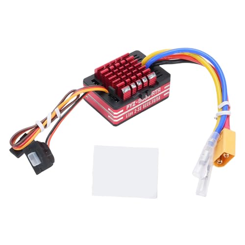 Dilwe 80A Gebürstet ESC für RC -Auto mit 8 Niedrigen Widerstandsrohre Zur Schockdicht und die Multi -Funktion -Parametereinstellung für Wärmedissipation von Dilwe