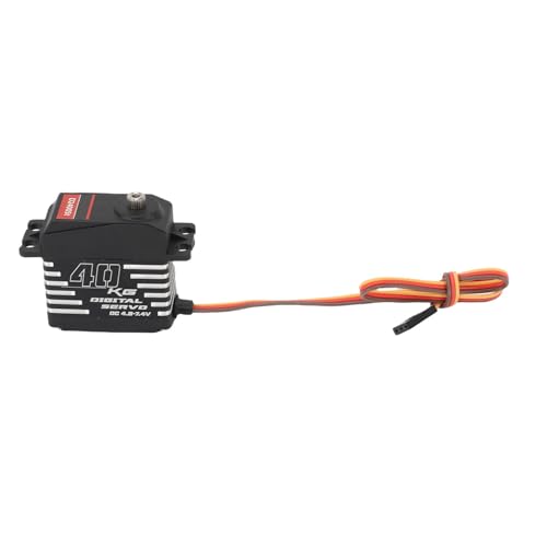 Dilwe Digitales Servo, DC4.8-7,4 V High Torsion, Metal Gear, Hohlbechermotor, für 1/8 1/10 1/12 RC-Auto, Crawler-LKW, Boot, Roboter (40KG) von Dilwe