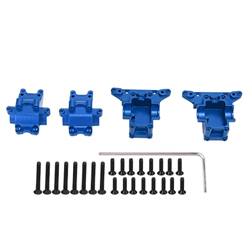 Dilwe Getriebe Vorne Hinten, RC-Ersatzteile aus Aluminiumlegierung, RC-Differentialgehäuse für LaTrax Teton(Blau) von Dilwe
