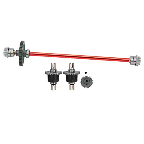 Dilwe Getriebedifferentialmechanismus des zentralen Antriebswellenmotors für Wltoys 1/14 RC Car 144001(rot) von Dilwe