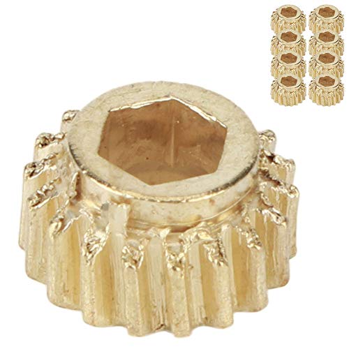 Dilwe Gitarren-Tuner-Zahnr?der, Open-Gear-Gitarren-Tuner-Zahnr?der Sechskantverriegelung Universal-Befestigungsstifte Musikinstrumentenwerkzeug(Goldene 12 St¨¹ck) Guitar General Accessories von Dilwe