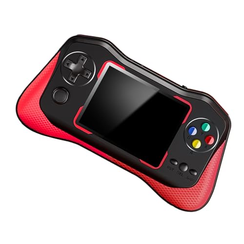 Dilwe Handheld-Spielekonsole mit 500 Spielen, Retro-Geschenk fürund Erwachsene, Elektronisches Mini-Spielzeug mit 3,5-Zoll-HD-Bildschirm, Integrierte Spiele (Rot) von Dilwe