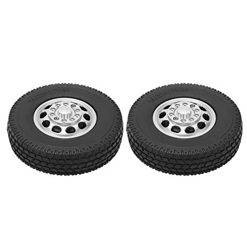 Dilwe Hochwertige 2pcs RC -Auto -Gummi Reifen Aluminium Legierungs Front Hub für 1/14 Traktor LKW Verschleiß resistenter Frontreifen für Stabiles Fahren Dilwe Hochwertige 2pcs RC -Auto -Gummi Reifen Aluminium Legierungs Front Hub für 1/14 Traktor LKW Verschleiß resistenter Frontreifen für Stabiles Fahren von Dilwe