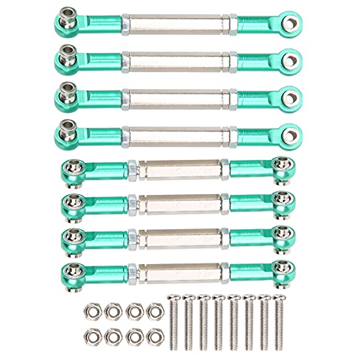 Dilwe Hochwertige Lenkstab Set für WPL/Mn/Feiyu 1/16 RC -Auto, DIY -Lenkerluftstange für Fernbedienungs Offroad Fahrzeug Leichtes Aluminiumlegierung (Green) von Dilwe
