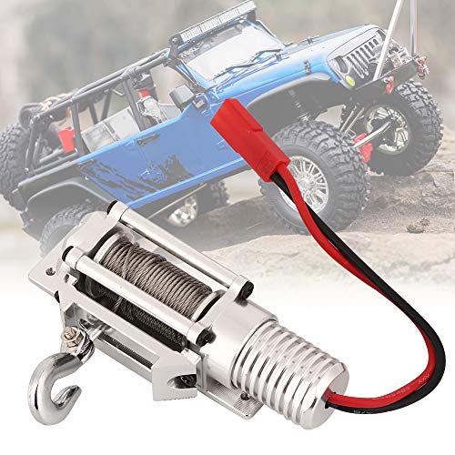 Dilwe Hochwertiger Vollmetall -RC -Winde Ersatzteil für 1/10 SCX10 Axial Crawler D90, Einfache Installation, für Fernbedienungsauto Car Enthusiasten (Silber FZ0019S) von Dilwe