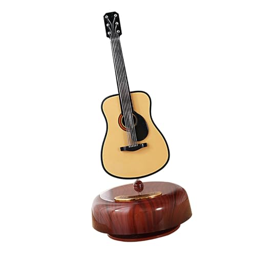 Dilwe Klassische Geigen -Musikbox Exquisites Wind -up Miniatur String Musikinstrument für Musikliebhaber für Weihnachtsgeburtstag Muttertag (chinesische Laute, ABS) (Elektrische Gitarre) von Dilwe