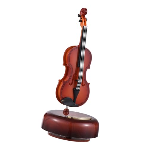 Dilwe Klassische Geigen -Musikbox Exquisites Wind -up Miniatur String Musikinstrument für Musikliebhaber für Weihnachtsgeburtstag Muttertag (chinesische Laute, ABS) (Geige) von Dilwe