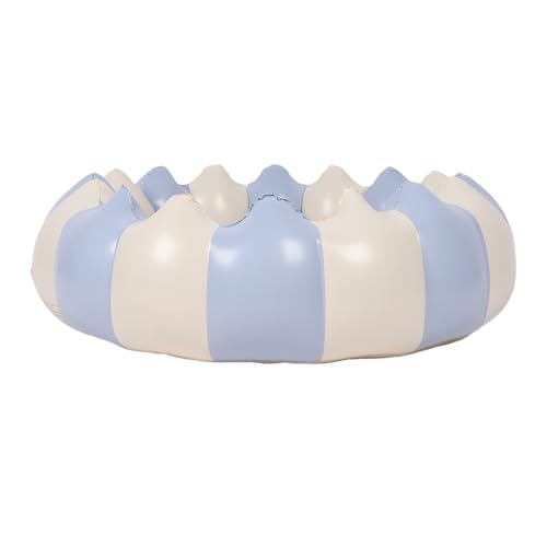 Dilwe Kleiner Aufblasbarer Pool, Tragbares PVC -Baby -Blow -Ball -Box -Boxenpool für Schwimmparty Innen Im Freien (blau gestreift) von Dilwe