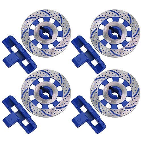 Dilwe Langlebige Metall RC Accessoires Hub Bremsscheibe 4pcs Container Disc für UDR 1/7 RC -Auto -Installation (Blue) von Dilwe