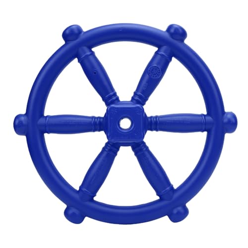 Dilwe Loblige Piratenschiff -Lenkradspielzeug, Sicheres Design, Einfache Installation mit Fantasievollem Spiel für Kleinkinder, Spielplatzlenkrad, Treehouse Outdoor Playset Accessoires (Blue) von Dilwe