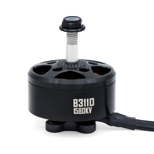 Dilwe M5 -Wellenbürstenmotor, 14 Pol 18AWG Silikondraht -bürstenloser Motor für Fernbedienungsquadcopter (1580KV) von Dilwe