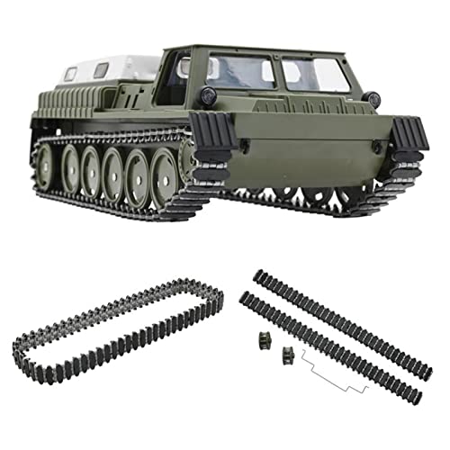 Dilwe Modell-Panzerkettenteile, Modell Panzerketten Teile Kettenrad Teil aus Kunststoff-Aluminium-Legierung Im Originalmaßstab Auto Modellteile für WPL E 1 GAZ 71 von Dilwe
