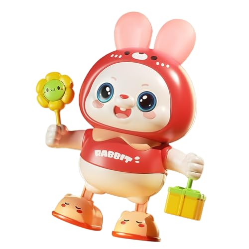 Dilwe Musical Dance Bunny Toy, Musical Dance Bunny Toy Head Up Training Elektronische Tanzen für Neugebore Zu Haus Im Freien (Rosa (Rosenate) von Dilwe