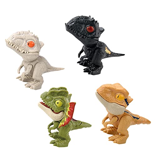Dilwe Neuheit-Hand-Dinosaurier-Spielzeug, 4-teiliges Pädagogisches Finger-kreatives Dinosaurier-Spielzeug für Kinder Dilwe Neuheit-Hand-Dinosaurier-Spielzeug, 4-teiliges Pädagogisches Finger-kreatives Dinosaurier-Spielzeug für Kinder von Dilwe