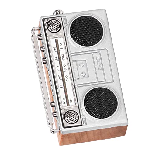 Dilwe Puppenhaus-Radio-Spielzeug, Zusammengesetztes Holz + Legierung, Simuliertes Miniatur-Retro-Radio Im Maßstab 1:12, Puppenhaus-Zubehör, Weihnachten, Guojiajia-Spielzeug Dilwe Puppenhaus-Radio-Spielzeug, Zusammengesetztes Holz + Legierung, Simuliertes Miniatur-Retro-Radio Im Maßstab 1:12, Puppenhaus-Zubehör, Weihnachten, Guojiajia-Spielzeug von Dilwe