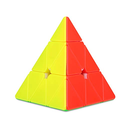 Dilwe Pyramid Würfel, 95mm Geschwindigkeit Magic Cube Twist Spielzeug Pyraminx Megaminx Puzzle Cubes für Denksport Anfänger(Fluoreszierend) von Dilwe